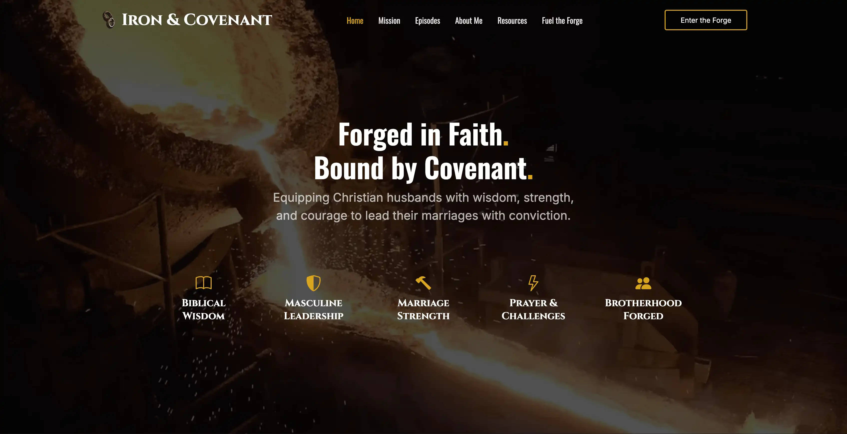 Iron & Covenant brand and website